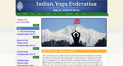 Desktop Screenshot of indianyogafederation.com