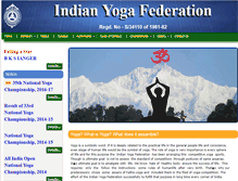Tablet Screenshot of indianyogafederation.com